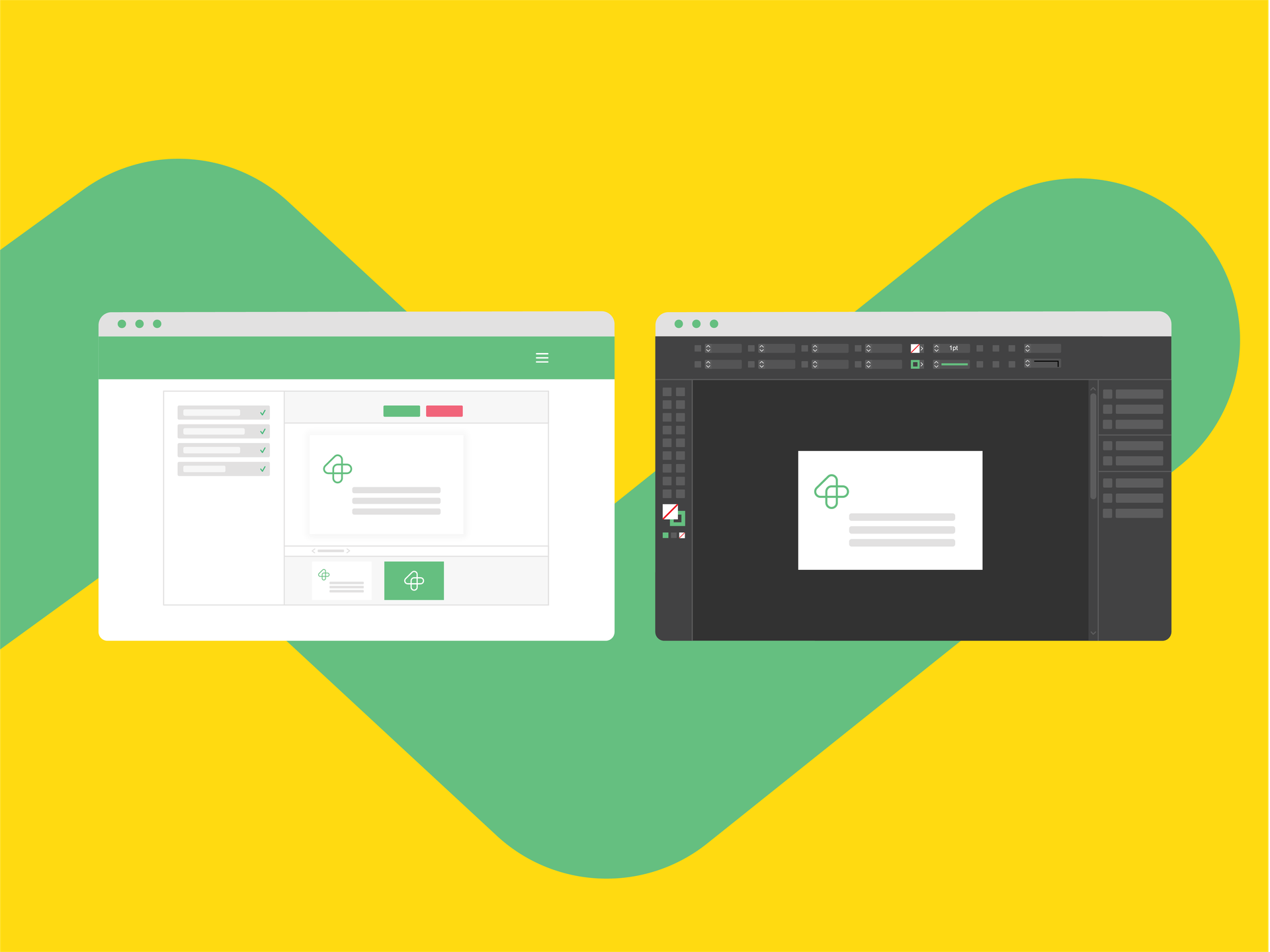 Create templates in Indesign or online