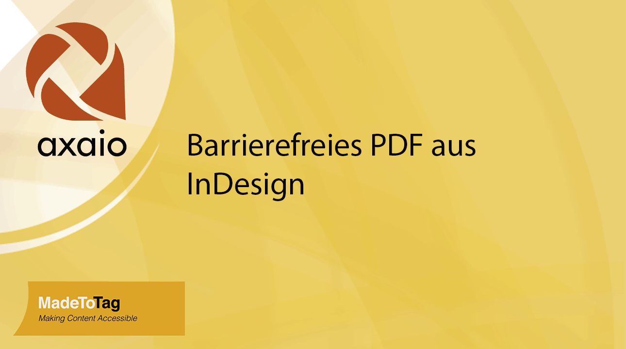 Webinar - Barrierefreies PDF aus InDesign