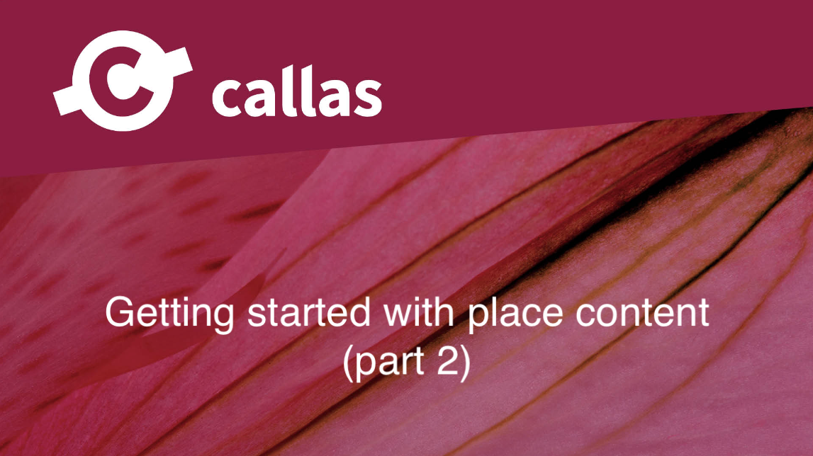Webinar - Getting started with Place Content (part 2)