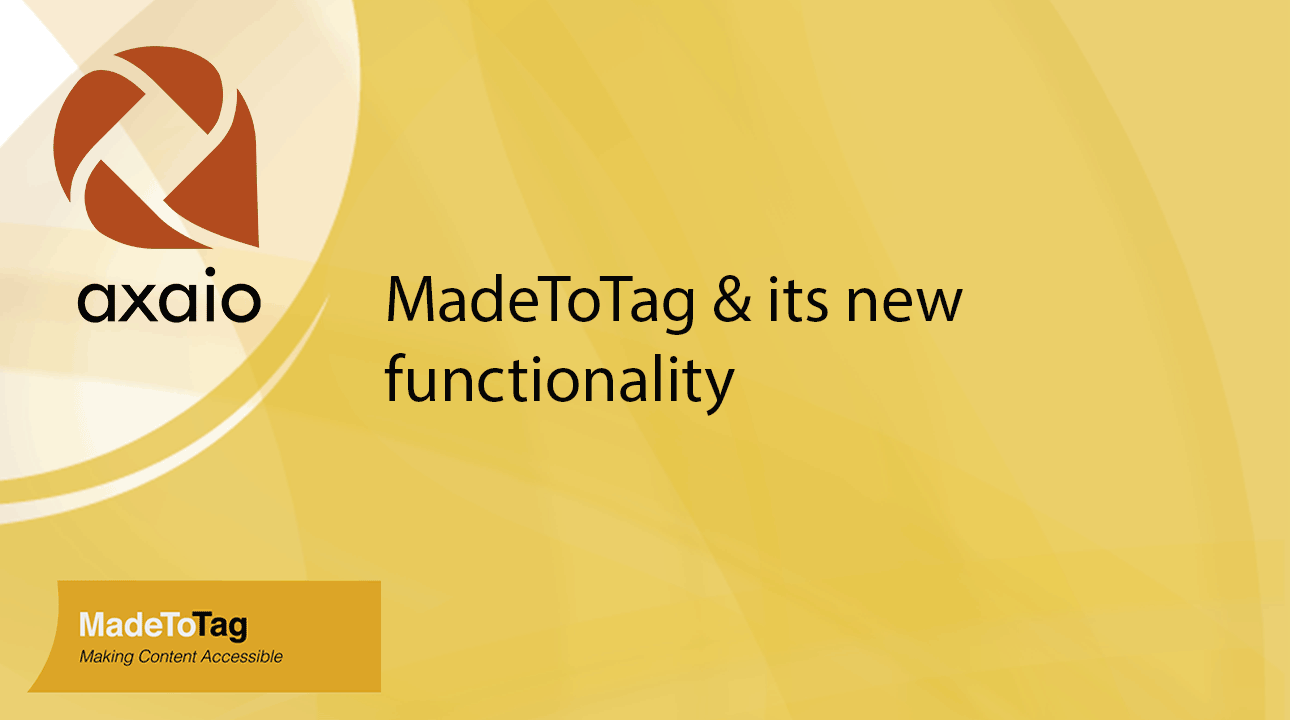 Webinar - MadeToTag & its new functionality