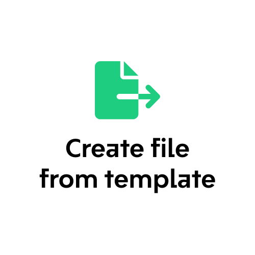 Create file from template